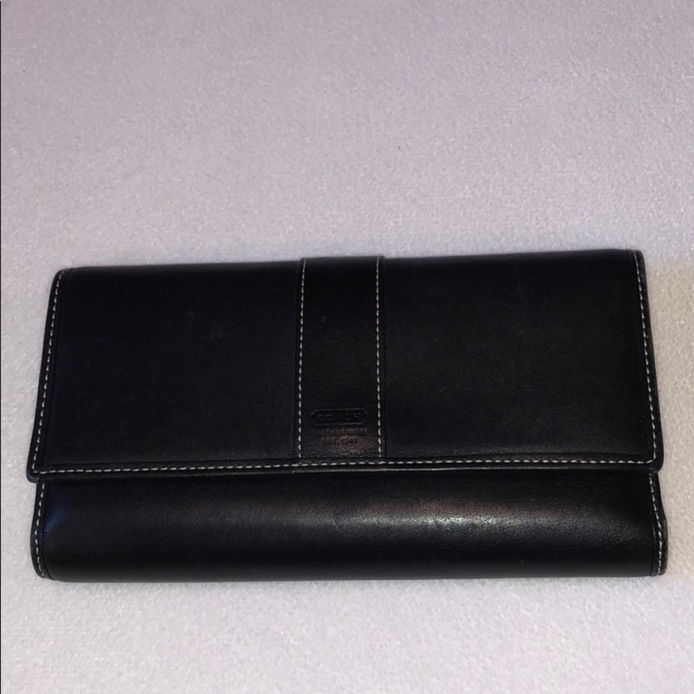 Coach Tri-fold Check-book Wallet